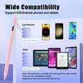 thumbnail image 5 of TiMOVO Stylus Pens for Touch Screens with Power Display, Fast Charge iPad Pencil Compatible with Apple iPad iPhone Android IOS Samsung Lenovo Tablets Smart Phone,Pink, 5 of 7