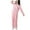 Pink, variant on FAIWAD Women Button Up Pajama Set Long Sleeve Pajama Tops and Pants Teens Girl Soft Flannel Loungewear Pjs Set