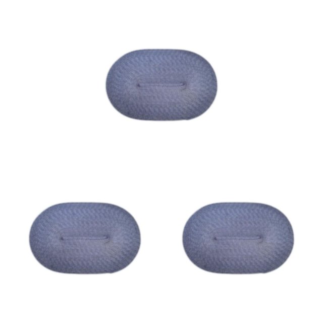 relayinert Wide Application Bowl Dish Pad Mat Waterproof And Easy To Clean Place Mat For Dining Table Waterproof Set Place Mat dark blue 3Set