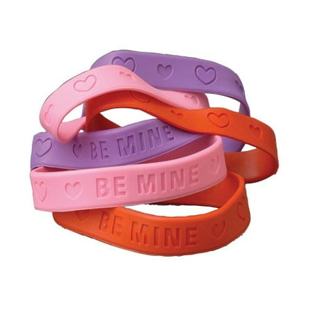 VALENTINE RUBBER BAND BRACELETS, SOLD BY 35 DOZENS