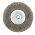 thumbnail image 4 of 3In Flat Crimped Stainless Steel Wire Wheel Brush for Angle Grinder 0.52In Bore, 4 of 9