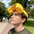 thumbnail image 4 of Visera con forma de mano divertida | Gorra con protección solar original | Gorro ajustable para protegerse del sol, ideal para fiestas de verano, festivales, 4 of 9