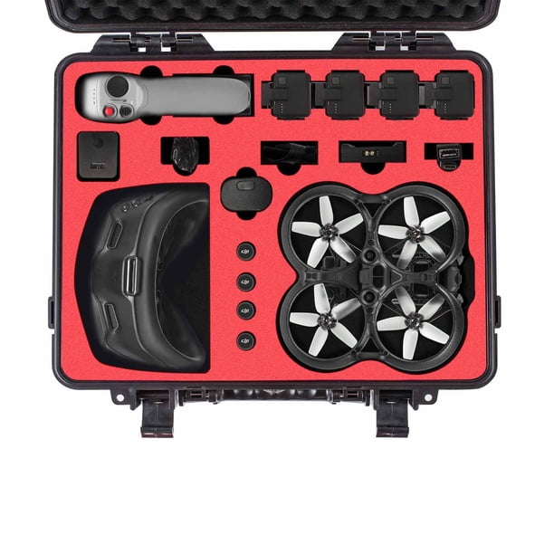 Bolsa de almacenamiento a prueba de agua, caja de control remoto de plástico portátil, caja de almacenamiento de mano a prueba de explosiones, accesorios RC para DJI Avata Tmvgtek libre de BPA