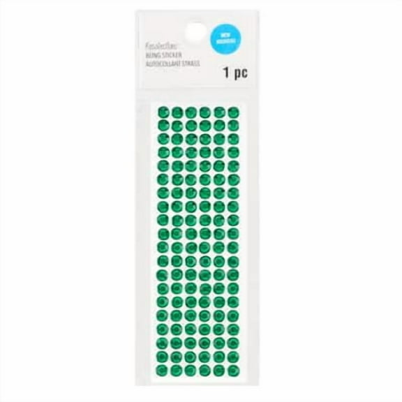 12 Pack: Green Bling Sticker by Recollections