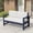 Navy+Khaki, variant on RIAFUN 2-Seater Outdoor Patio Conversation Sofa, Weather-Resistant HDPE Sofa with Khaki Cushions, Navy Blue Frame for Backyard Deck
