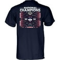 thumbnail image 3 of Youth Blue 84  Navy UConn Huskies 2025 NCAA Women's Basketball National Champions Bracket T-Shirt, 3 of 3