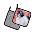 thumbnail image 2 of Caroline's Treasures Borzoi Love Pair of Pot Holders, 2 of 2