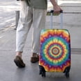 thumbnail image 3 of Colorful Tie Dye Dot Mandala Pattern Luggage Cover Fashion Suitcase Cover Baggage Covers Fit 25-28 Inch Luggage (Go Travel), 3 of 5