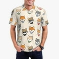 thumbnail image 1 of Fotbe Shiba Head Face Camiseta Polo de Golf para Hombre con Estampado – Camisa Deportiva Transpirable con Cuello Abotonado-4X-Large, 1 of 6