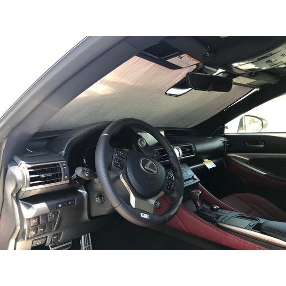 HeatShield, The Original Windshield Sun Shade, Custom-Fit for Lexus RC350 Coupe w/ Sensor 2018, 2019, 2020, 2021, Silver Series