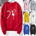 thumbnail image 5 of Couple Print Plus Velvet Long Sleeve Round Neck Pullover Sweatshirt Top (UNISEX), 5 of 5