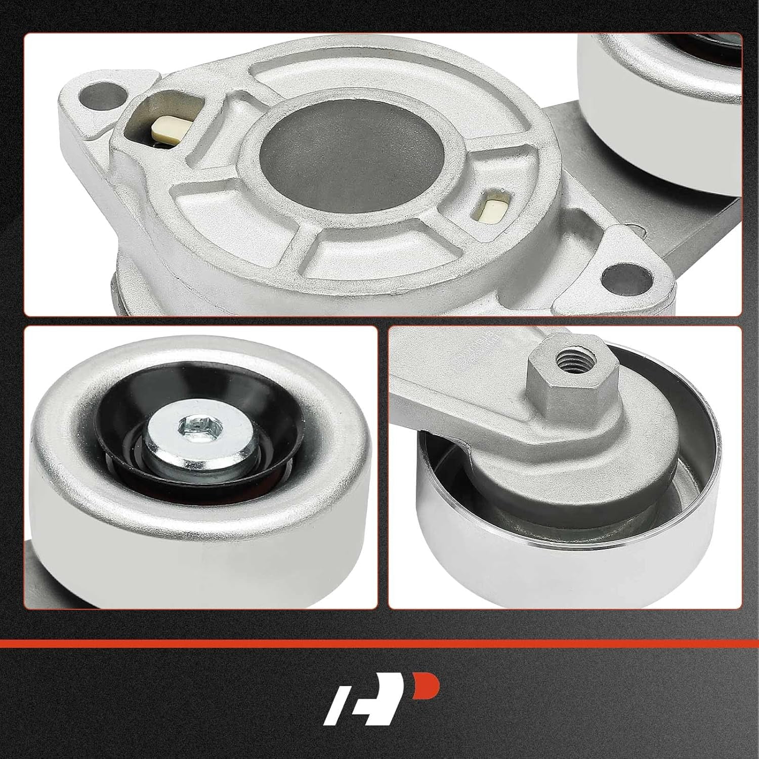 A-Premium Automatic Belt Tensioner Assembly with Pulley Compatible with Honda Fit Hatchback 2009 2010 2011 2012 2013 L4 1.5L