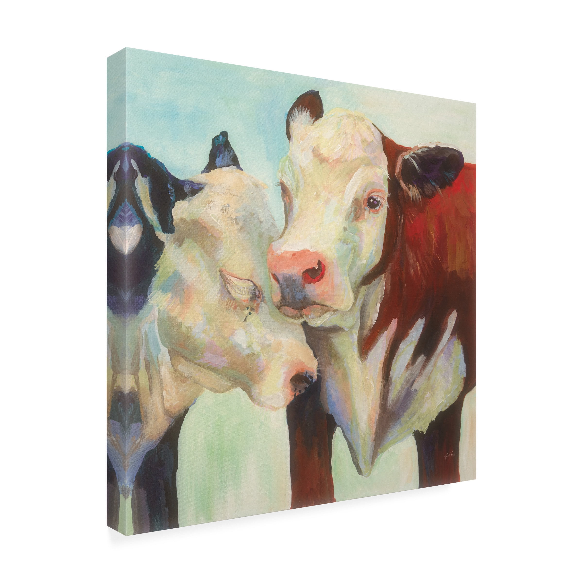 Trademark Fine Art 'In Love Hereford' Canvas Art by Jeanette Vertentes