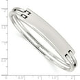 thumbnail image 4 of Auriga Fine Jewelry 925 Sterling Silver Id Hinged Bangle 7 inch for Women, 4 of 5