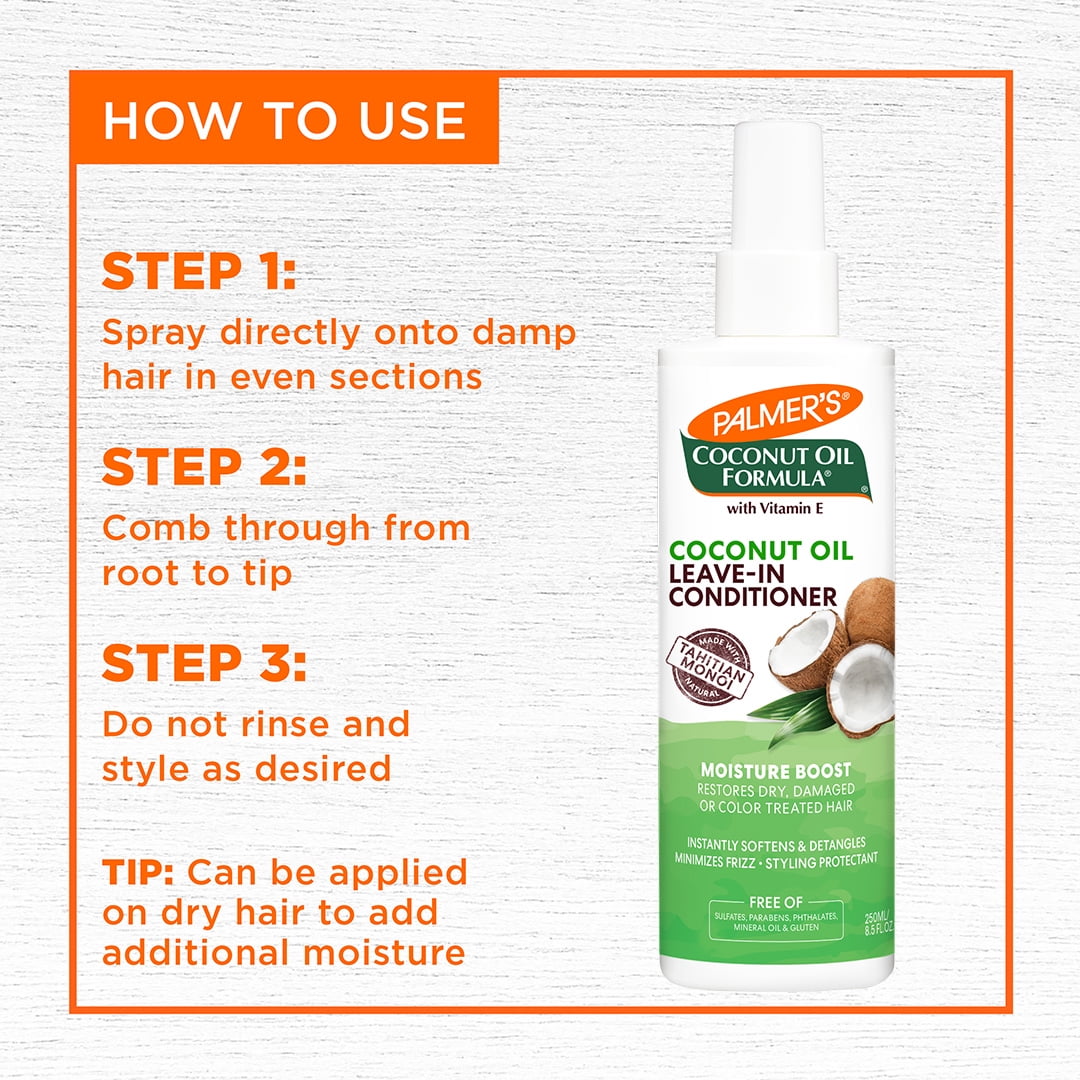 Palmer's - Brandclub - 8.5 FL OZ PALMER'S COCONUT OIL FORMULA STRENGTHENING  LEAVE-IN CONDITIONER