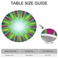 thumbnail image 6 of Colorful Tie Dye Burst Pattern Round Fitted Tablecloth with Elastic Edge,Dining Table Cover Waterproof,Outdoor Round Tablecloth for Camping,Dining,Indoor and Outdoor, 6 of 7