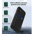 thumbnail image 2 of Compatible with Samsung A14 5g Case Silicone with Card Holder Black, for Samsung Galaxy A14 5g Phone Case Silicone Liquid Shockproof Protective Slim Cover (Black), 2 of 13