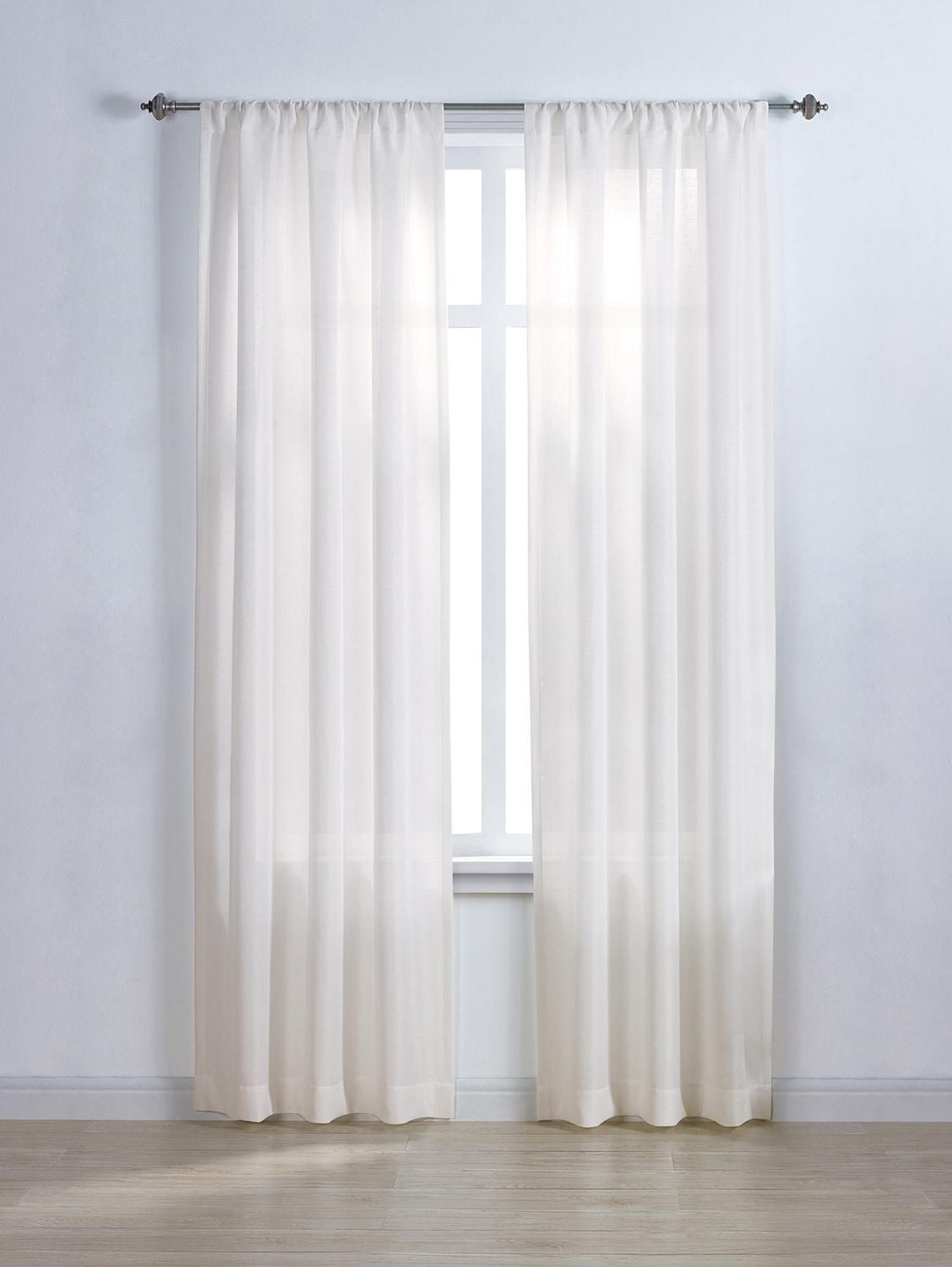 Mainstays Tille 63" Solid Rod Pocket Window panel, 1 40" x