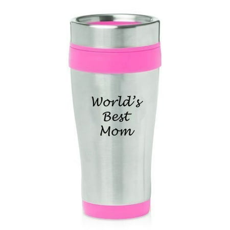 

Hot Pink 16oz Insulated Stainless Steel Travel Mug Z1614 World s Best Mom MIP