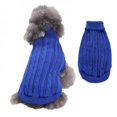 thumbnail image 4 of Chien de Chat de Couleur Unie Simple Torsion Grue Rétro Pull Col Haut, 4 of 6