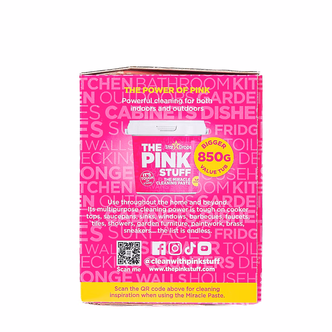 (Pack of 2) The Pink Stuff Miracle Cleaning Kit Paste with Dual-Sided Sponge and Scrubber