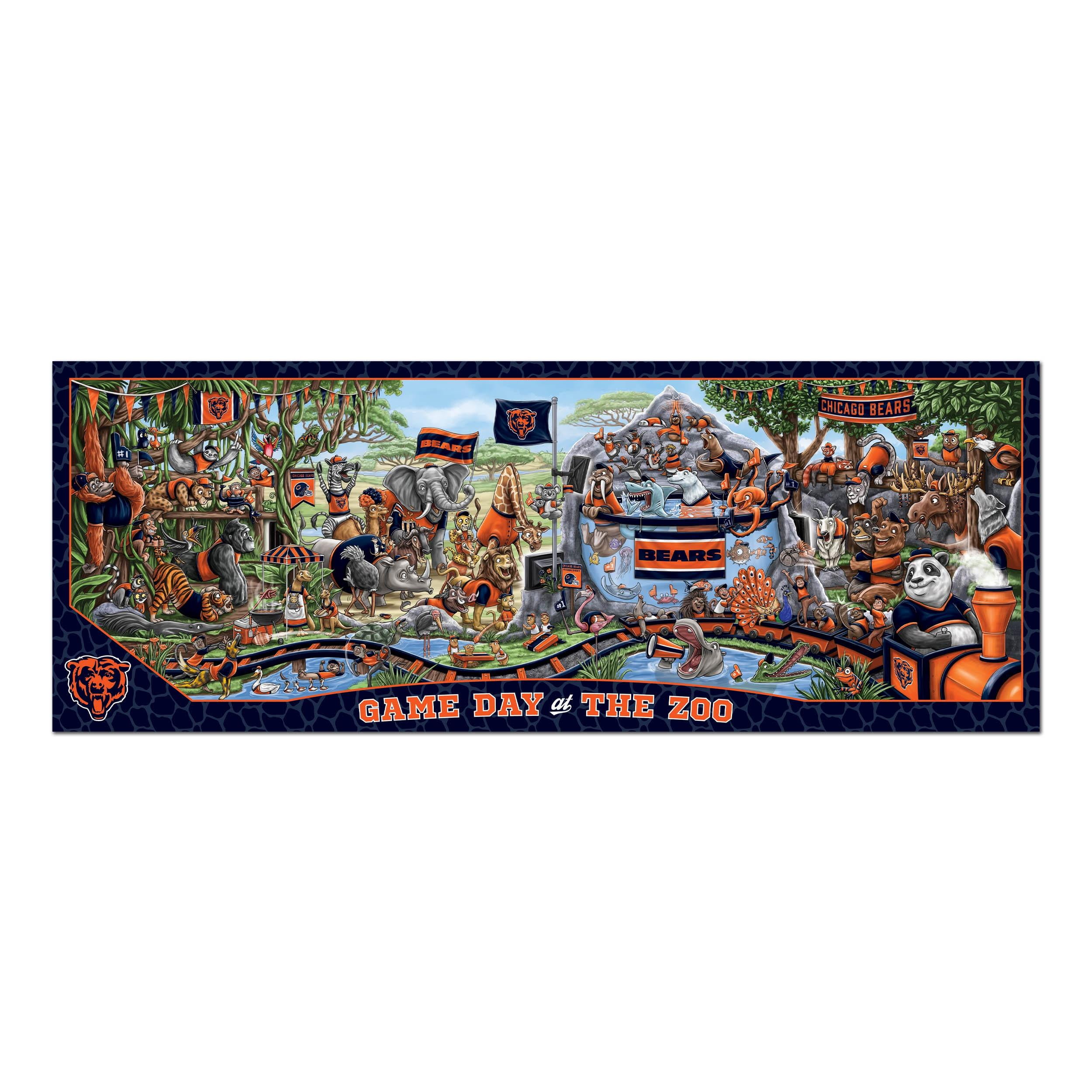 YouTheFan NFL Chicago Bears Game Day at the Zoo - 500 pc Puzzle