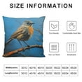 thumbnail image 6 of PIKWEEK  Decor Pillows Robin Bird Pillowcase Rustic Animal Bird Decorative Square Covers Home Decor for Outdoor Home Decor Decorative Throw Pillows Spring Farmhouse Decor  2pc, 6 of 6