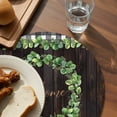 thumbnail image 3 of Spring Eucalyptus Leaves Round 15 Inch Placemats Set of 8, Farmhouse Botanical Brown Wood HeatResistant Non Slip Place Mats for Dining Table, Wipeable Braided Kitchen Table Mats for Housewarming, 3 of 9