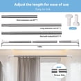 thumbnail image 4 of VEGCOO 51” to 168” Adjustable Shower Curtain Tension Rod, Stainless Steel, 4 of 8