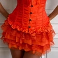 thumbnail image 4 of Levmjia Women Skirt Casual Fashion Solid Color High Waist Elastic All Season Comfortable Beach Holiday Beach Layered Ruffle Cake Stacking Design, 4 of 5