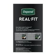 thumbnail image 6 of Depend Real Fit Adult Incontinence Underwear, Disposable Adult Diapers for Men, Maximum Absorbency, L/XL, Black & Grey, 12 Count, 6 of 8