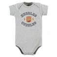 thumbnail image 4 of Hudson Baby Infant Boy Cotton Bodysuit, Pant and Shoe Set, Football Huddles Short Sleeve, 6-9 Months, 4 of 5