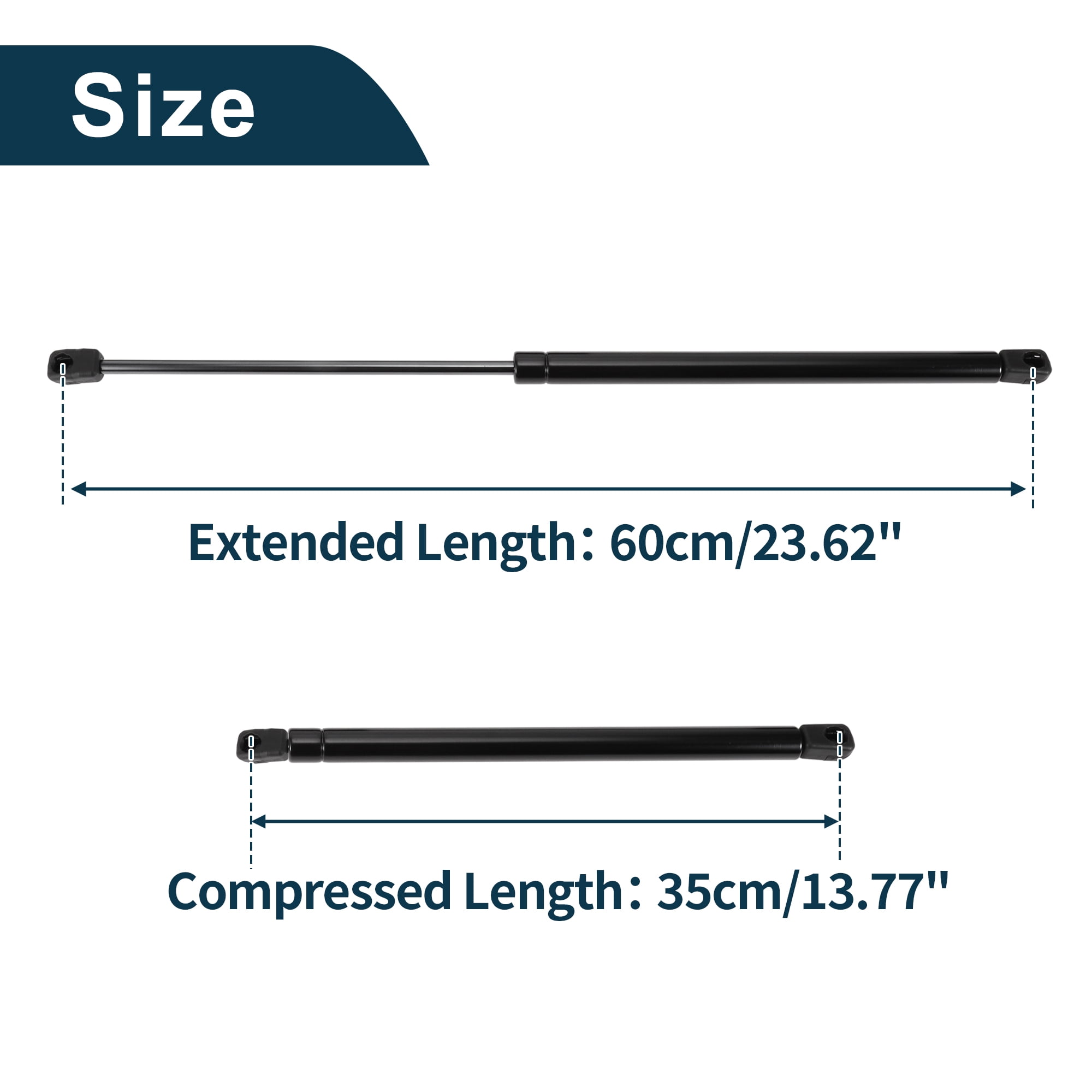 Unique Bargains 2Pcs Rear Hatch Lift Supports for Volkswagen Beetle 1998-2010 Hatchback