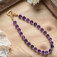 thumbnail image 6 of Elegant 8mm Natural Stone Bead Phone Charm Keychain Handcrafted Jewelry 21cm Length, 6 of 7