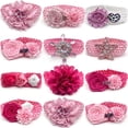 thumbnail image 2 of 30/50pcs Valentine's Day Pet Dog Bowties Necktie Elastic Band Pink Flowers Dogs Bow Tie Dog Accessories Bow Tie Pet Supplies ShopWise Round, 2 of 14