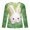 Green, variant on Toddler Girls' Long Sleeve Graphic T-Shirts 3D Rabbit Print Pattern Crew Neck Casual Shirts Size 4-5T , Green