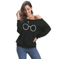 thumbnail image 3 of Uniexcosm Tops for Women Long Sleeve Crewneck T-Shirts Casual Loose Cotton Tees Tunic Shirts, 3 of 10