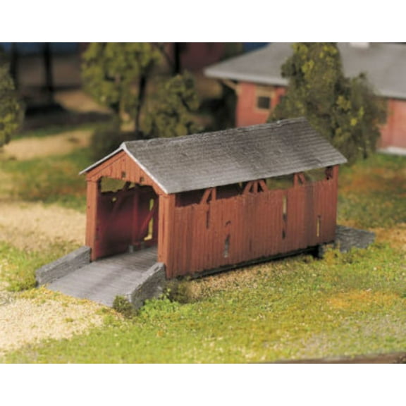 Bachmann - Plasticville U.S.A.® Classic Kits -- Covered Bridge - O