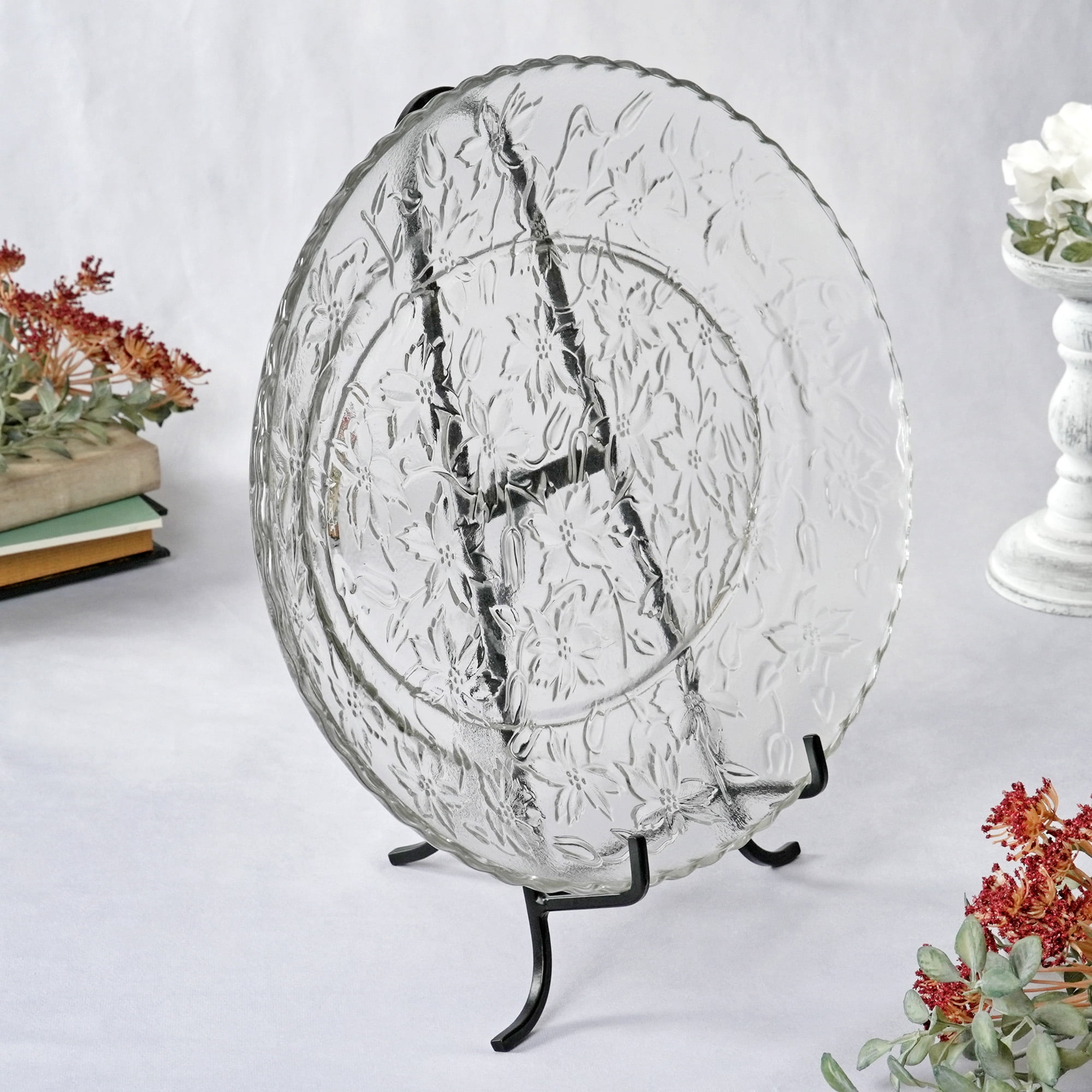 Bard's Black Wrought Iron Easel, 14.5" H x 9.375" W x 6" D (For 11" - 17" Plates), Pack of 3