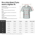 thumbnail image 3 of Flamingo Men'S 3d Print Casual Button Down Shirts, Novelty Hawaiian Short Sleeves Xl, 3 of 8