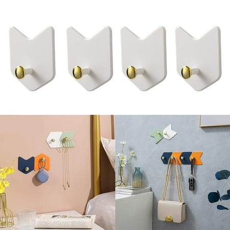 

SHISHIan Clearance Bestoyard 4Pcs Strong Sticky Hook Room Decor Aesthetic Bathroom Door Hooks Wall Towel Hangers Adhesive Hook Aesthetic Room Decor Desk Decor Towel Hook The Hips No Punching Command H