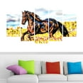 thumbnail image 2 of Design Art Ride Free Horse Animal Art Single Panel Canvas Wall Art, 2 of 4