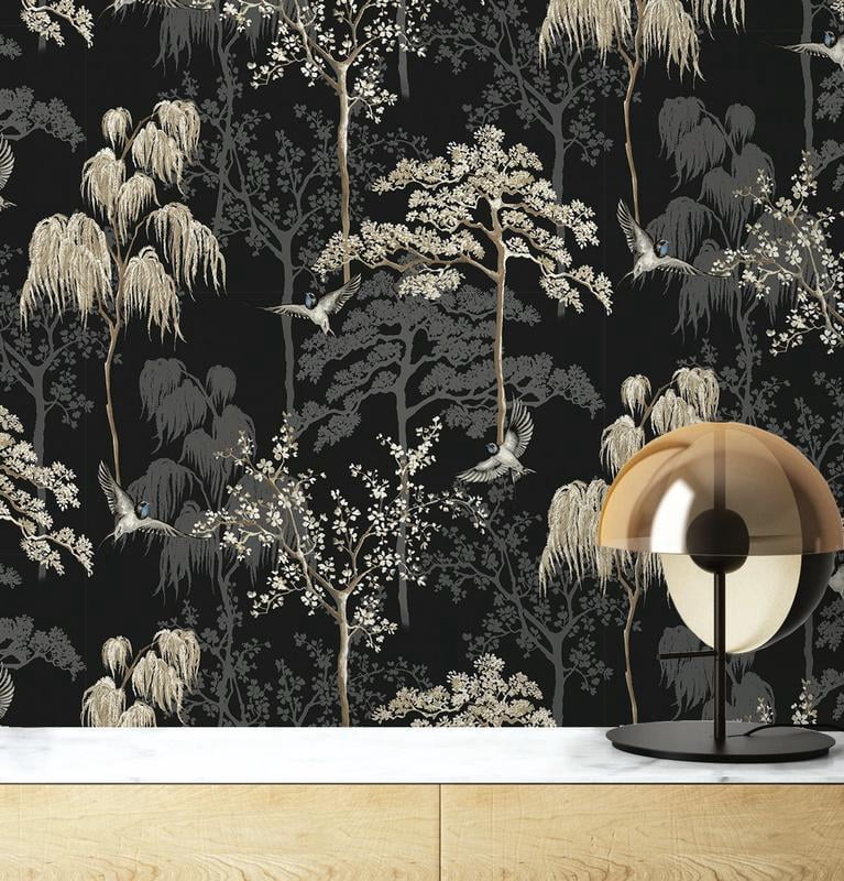 Arthouse Bird Garden Peel and Stick Wallpaper