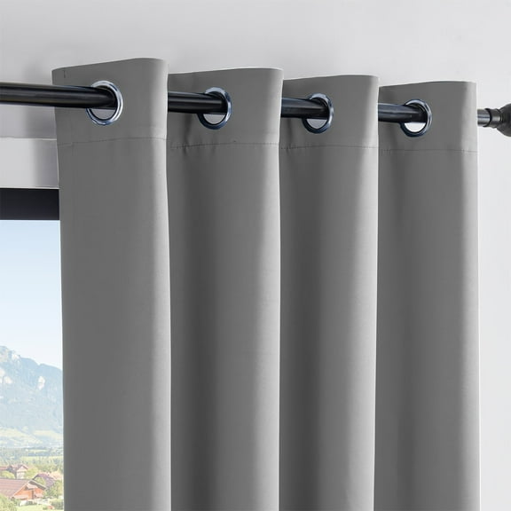 LAMIRO Panels Total Shade Patio Door Curtain Heavy-Duty Full Light Shading Sliding Door Drape Room Divider Curtain Vertical Blinds for Window Home Decor