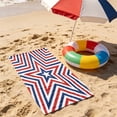 thumbnail image 5 of Patriotic Beach Towel 250th Anniversary 4th of July Independence Day Fireworks Stars Soft Towels for Travel Swimming Bath F, 5 of 7