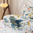 thumbnail image 5 of Erosebridal Princess Butterfly Zipper Twin Comforter Sets with Fitted Sheet and 2 Pillowcases, Chic Wildlife Zipper Bedding Set, Stars Reversible, Soft Pastel, Stars Reversible, 5 of 7
