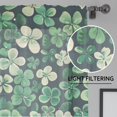 thumbnail image 5 of St Patricks Day Sheer Curtains 84 Inches Long Shamrock Pattern 2 Panels Rod Pocket Voile Window Curtain Set Drapes for Living Room Bedroom Dining Room, 52 W x 84 L, 5 of 6