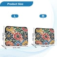 thumbnail image 4 of FORMRS 13-13.3 inch Laptop Sleeve Case Soft Carrying Quilted Computer Bag Cover, Dark Floral, 4 of 7