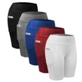 thumbnail image 4 of Promotion Dégagement d'Été Femmes Compression Shorts Rapide Sec Skinny Élastique Respirant Skinny Solide Stretch Shorts Femmes Forme Physique Sec Femelle Rouge L, 4 of 4