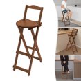 thumbnail image 5 of Bamboo Folding Bar Stools with Backs Applicable Table Height:85-95cm/33.46-37.4", 5 of 24